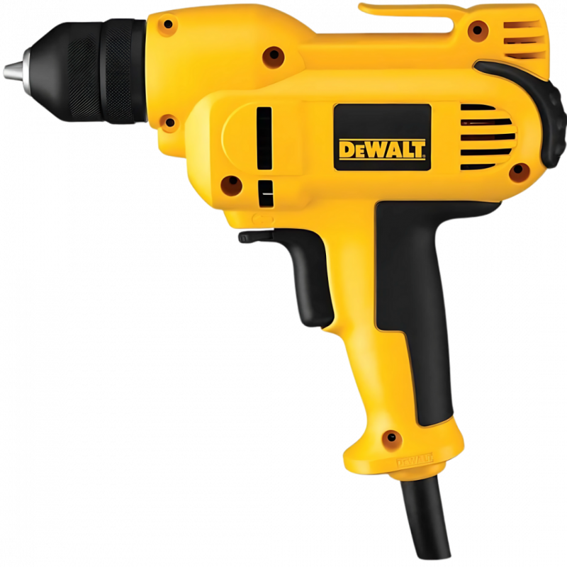 DEWALT 8.0-Amp 3/8-Inch Corded Drill Kit: Variable Speed & Comfort Grip