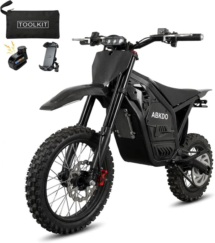 4000W Peak Electric Dirt Bike for Teens Adults，45 MPH，40 Miles Range