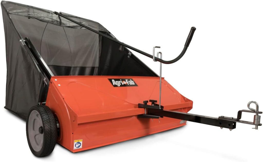 Agri-Fab 44" Tow-Behind Lawn Sweeper with 28 cu ft Hopper Bag - 45-0492