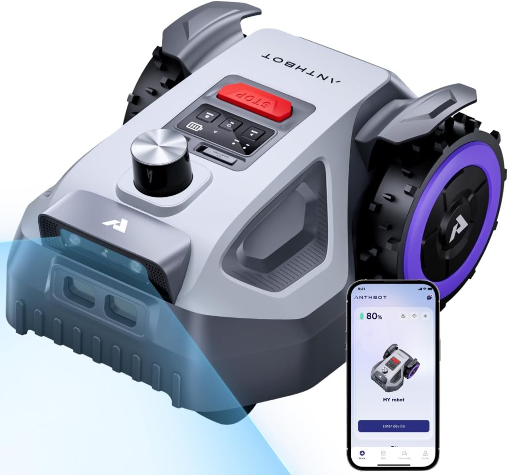 ANTHBOT M5 LIDAR Robot Lawn Mower - 360° LiDAR + Dual Vision for 1/8 Acre - M5 LIDAR