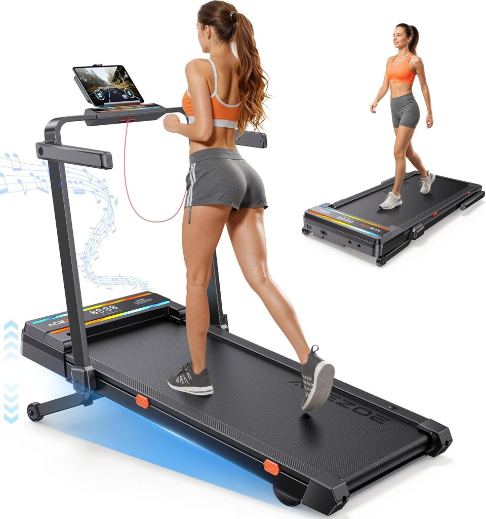 Acezoe P30-Plus Foldable Treadmill with 15% Auto Incline & 3.0HP Motor