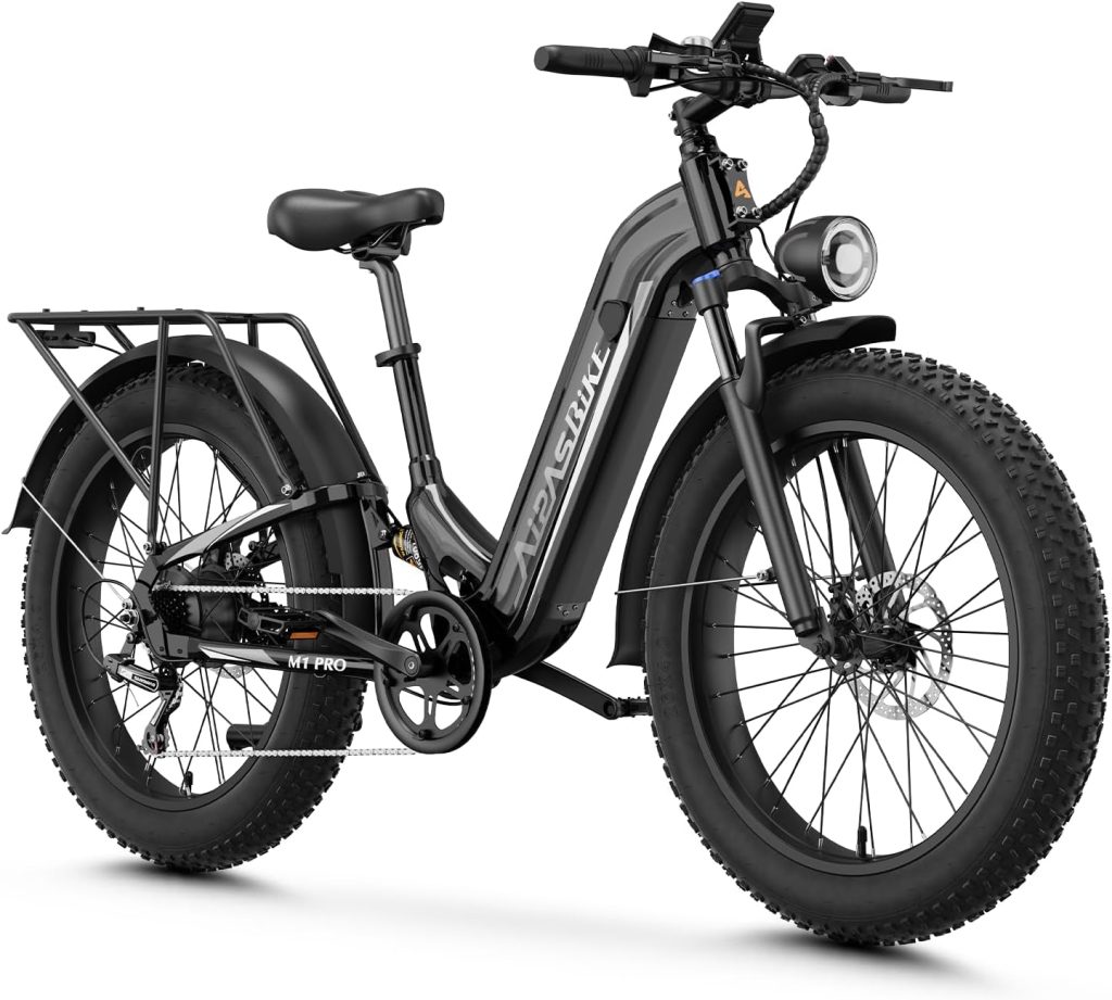 M1 Pro Electric Bike for Adults, 26 X 4 Fat Tires, 48V 17.5Ah Battery